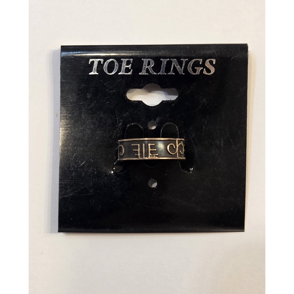 Oxidized‎ Sterling Silver Egyptian Style Toe Ring Adjustable